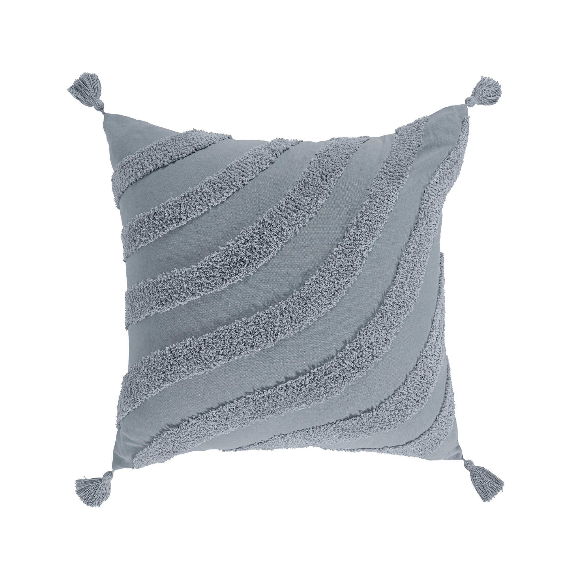 VIANNEY Funda Decorativa De Almohada Con Tejido Mumbai Mumbai Gray